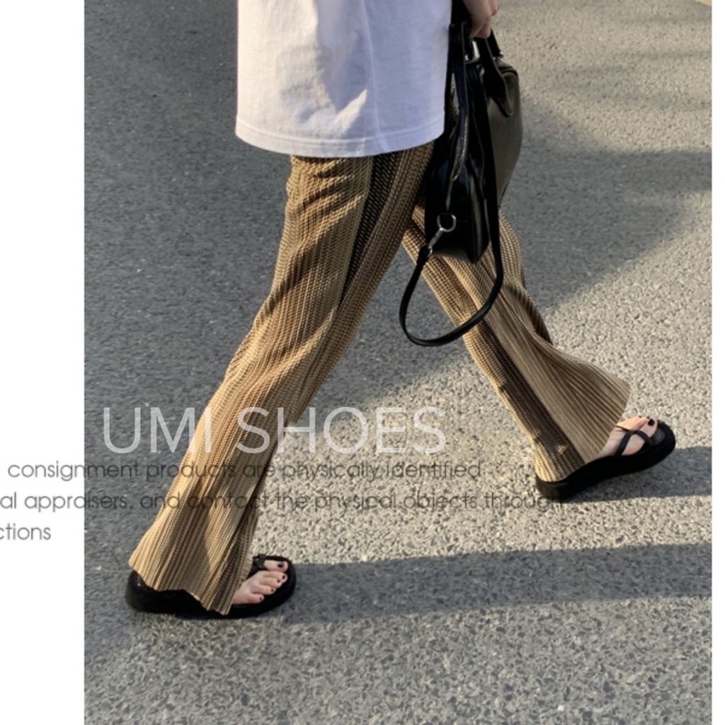 GIày Sandal Nữ Xỏ Ngón Kẹp Quai Mảnh Chéo Mũi tròn Đế Bằng Cao hot trend mới đơn giản đi chơi đi biển xinh đẹp