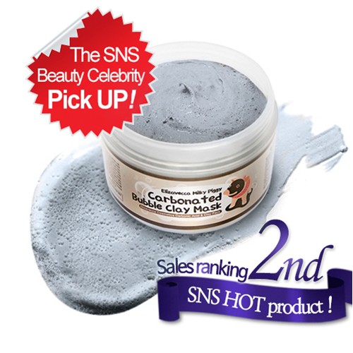 [Hàng mới về] Mặt Nạ Đất Sét Sủi Bọt Hoạt Tính Elizavecca 100g