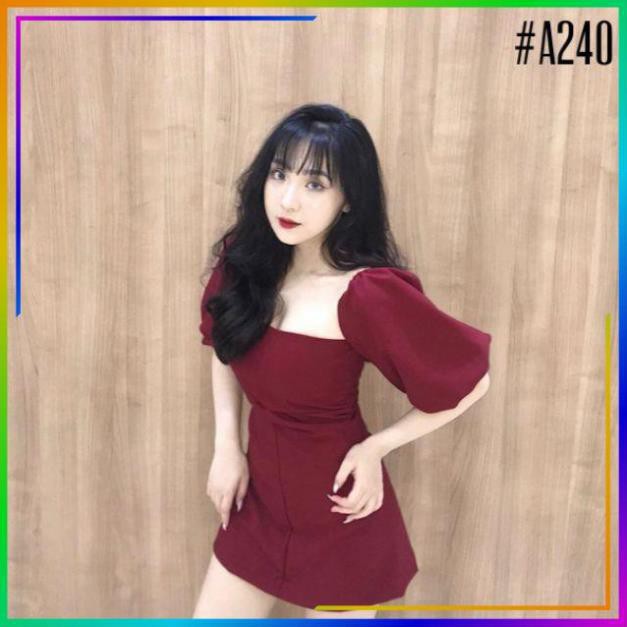 [HÀNG CAO CẤP] Đầm dự tiệc cúp ngực ôm body tay phồng siêu hot | BigBuy360 - bigbuy360.vn