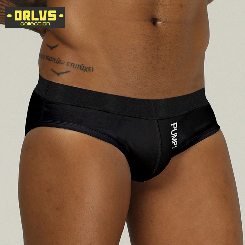 ORLVS Quần Lót Nam Bằng Da Pu Thoải Mái 5503
