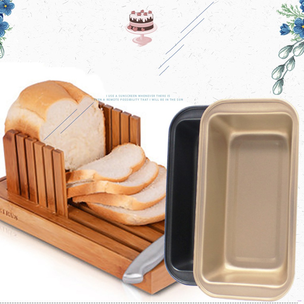 Khuôn Nướng Bánh Chống Dính Hình Chữ Nhật Bằng Thép Carbon