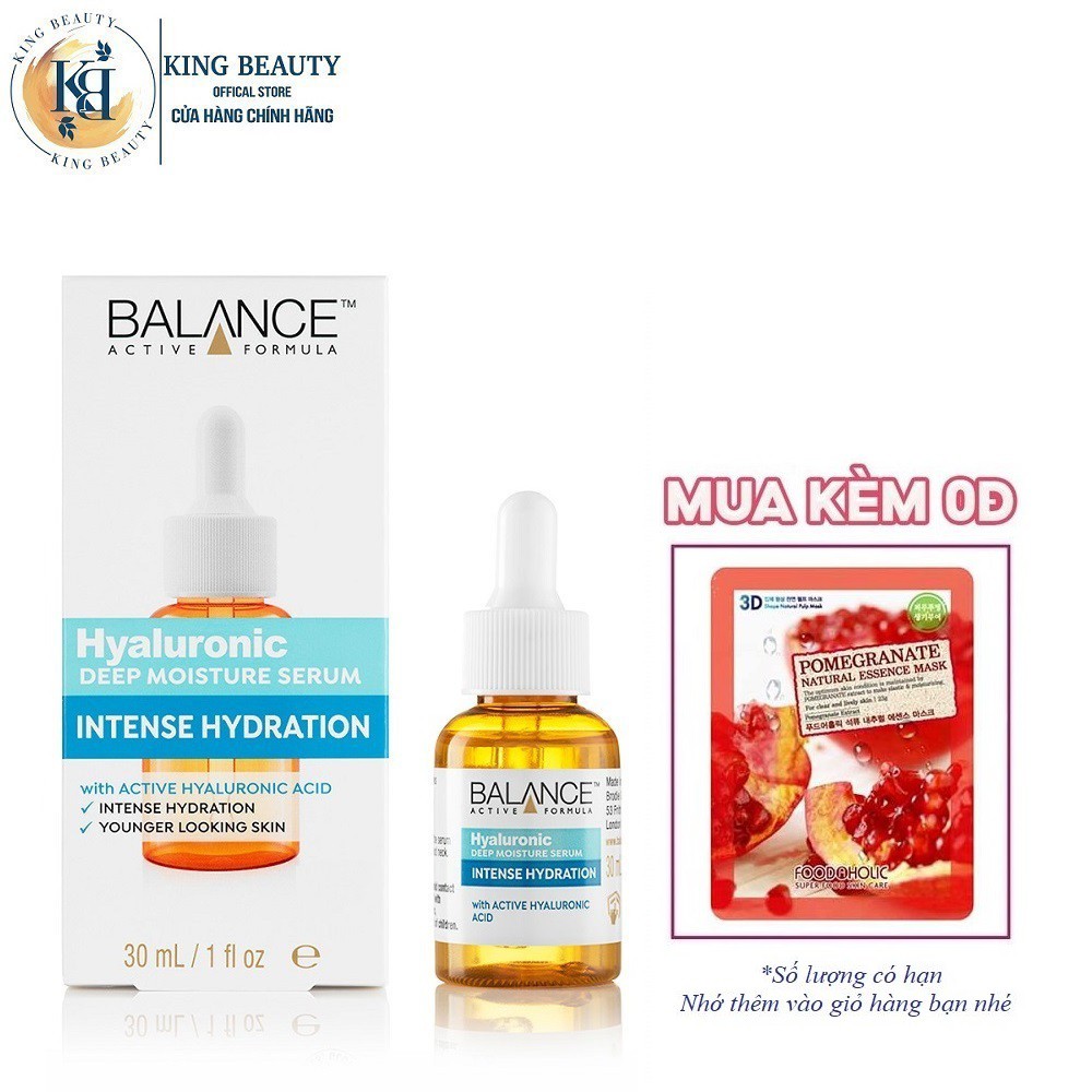 Serum Cấp Nước Balance Active Formula Hyaluronic Deep Moisture Serum 30ml