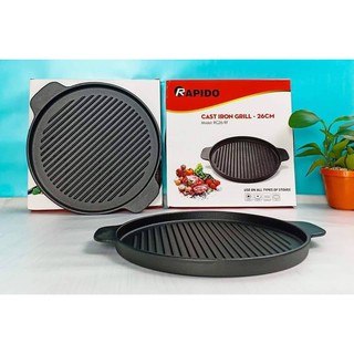 Chảo nướng gang tròn rapido rg26