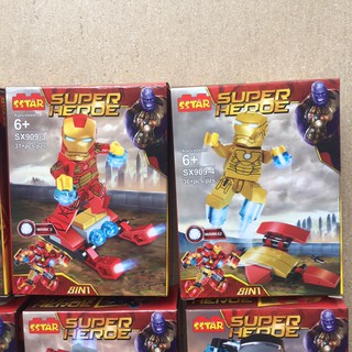 Lego xếp hình Super Heroes - Ironman (có 8 mẫu)