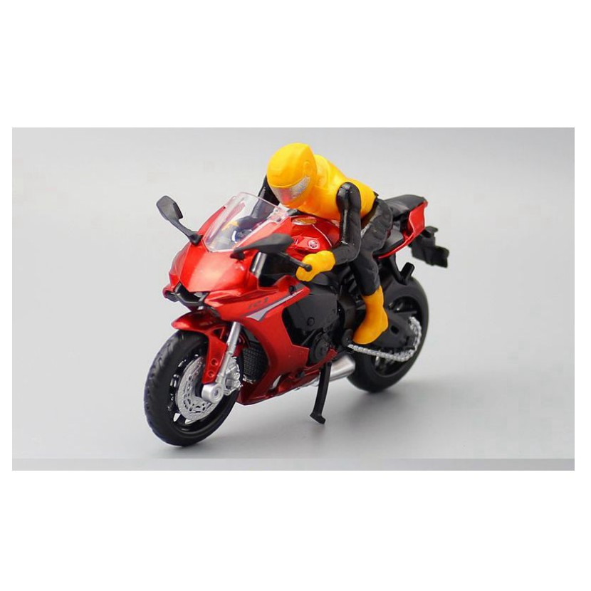 Mô hình moto Yamaha R1 có figure ngồi trên xe-  tỉ lệ 1:18 MSZ