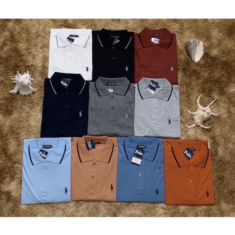 [ Mã 12FASHIONSALE1 giảm 10K đơn 50K ] Áo thun nam cổ bẻ có túi BIGSIZE < 105kg