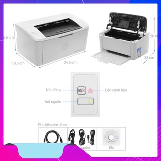 Máy in laser trắng đen đơn năng hp laserjet pro m15a -w2g50a - chính hãng