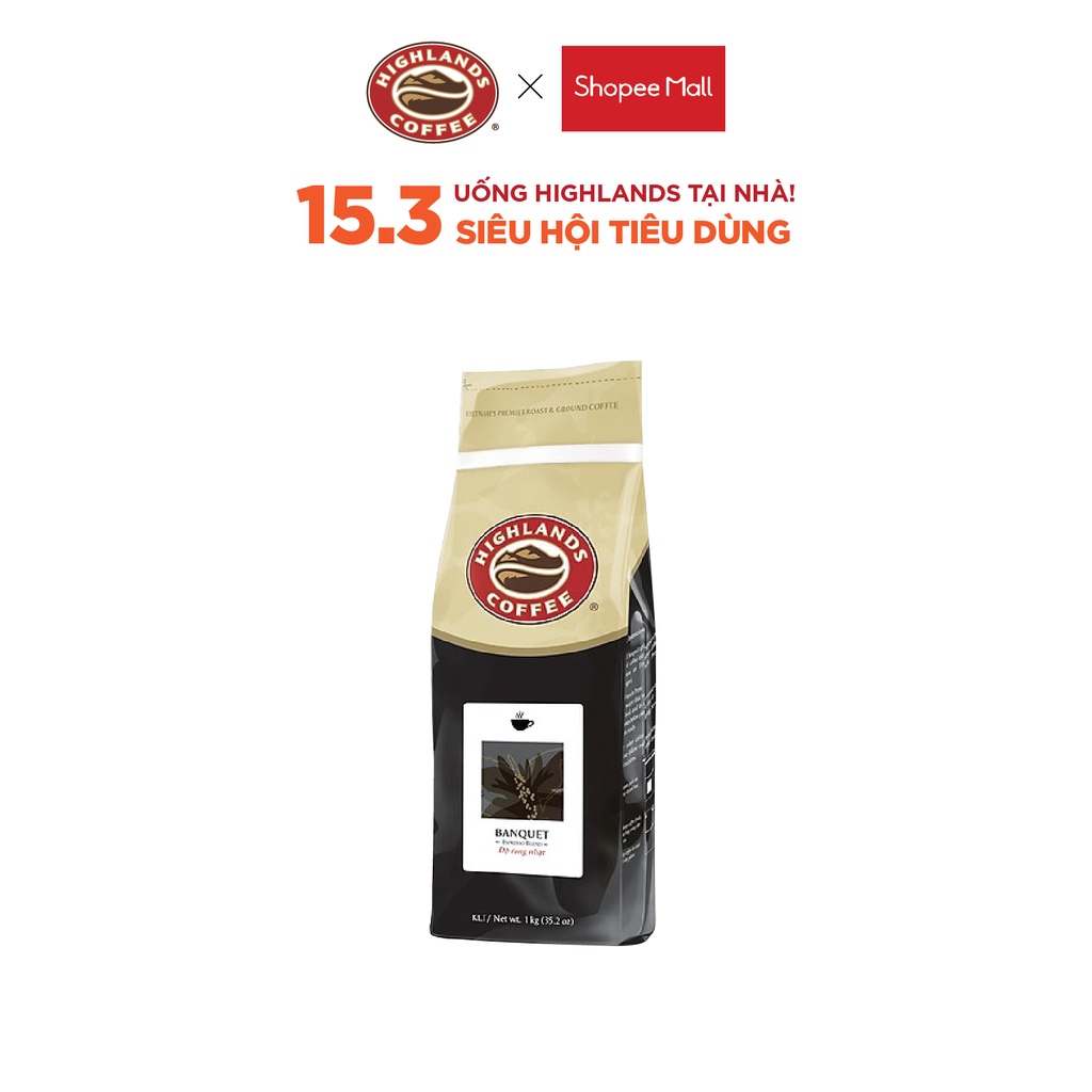 Cà Phê Bột Buổi Sáng Banquet Highlands Coffee 1kg/túi