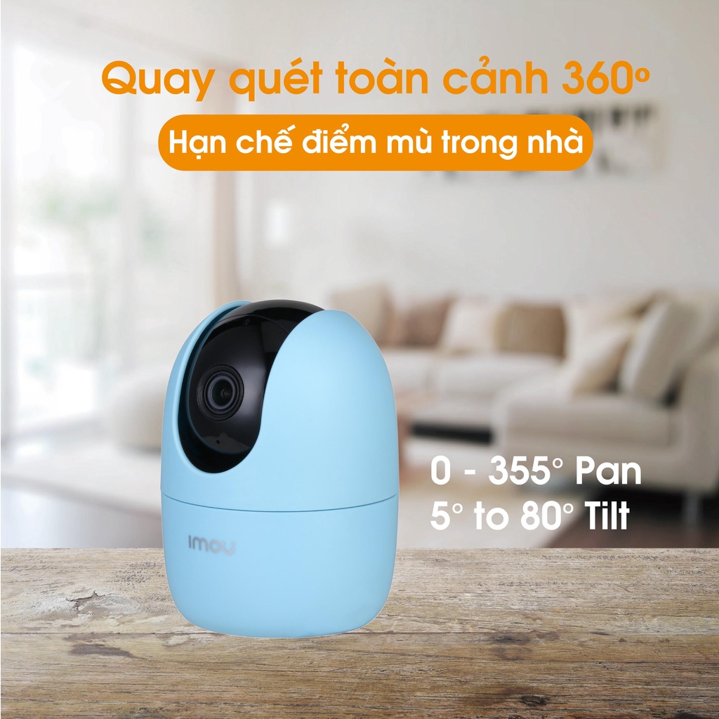 Camera IP Wifi Imou Blue 360 A22EP-1080P, Camera Xoay, Đàm Thoại 2 Chiều, Phát Hiện Chuyển Động Lạ, Còi Hú Báo Động