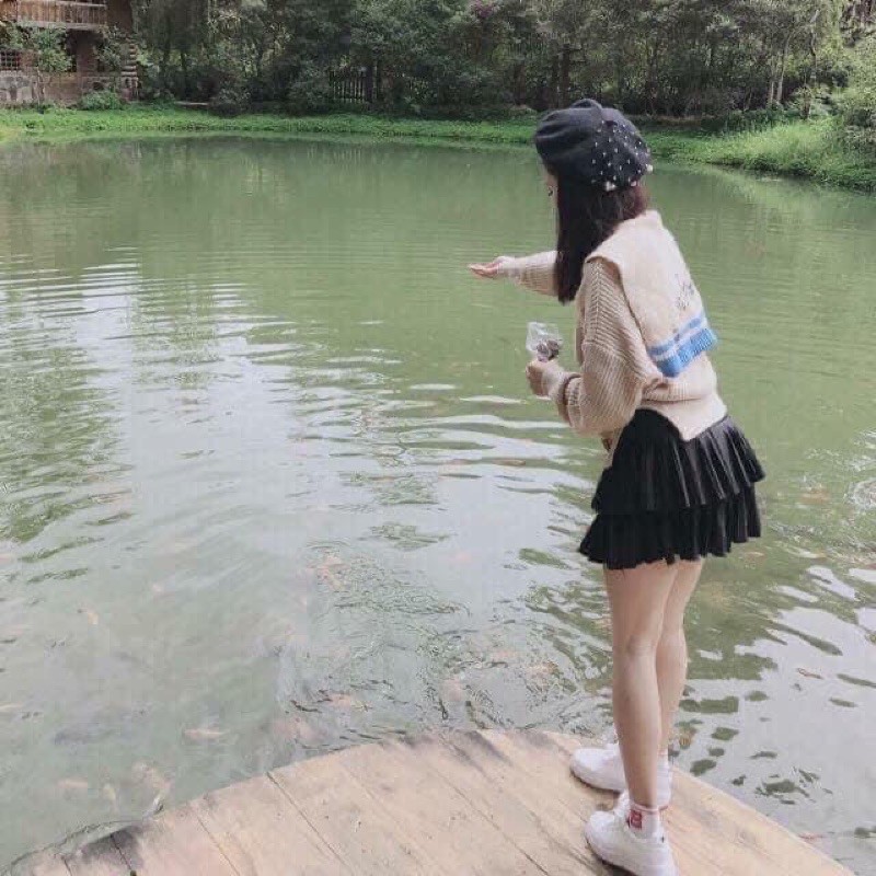 [Mã FAXANH55 giảm 10K đơn 50K] CVNU1 - CHÂN VÁY DẬP LI NGẮN 2 TẦNG | BigBuy360 - bigbuy360.vn