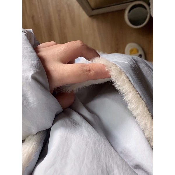 Áo Khoác Nữ 2 Mặt Phao và Lông như hình |kèm ảnh thật 100%|