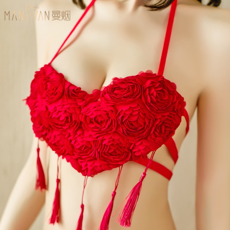 Bộ Đồ Nội Y Gợi Cảm Sexy Lãng Mạn Tình Yêu Hoa Hồng Tua Rua MS9475 [CWEAR.SEXY_ĐỒ NGỦ &amp; NỘI Y CAO CẤP]