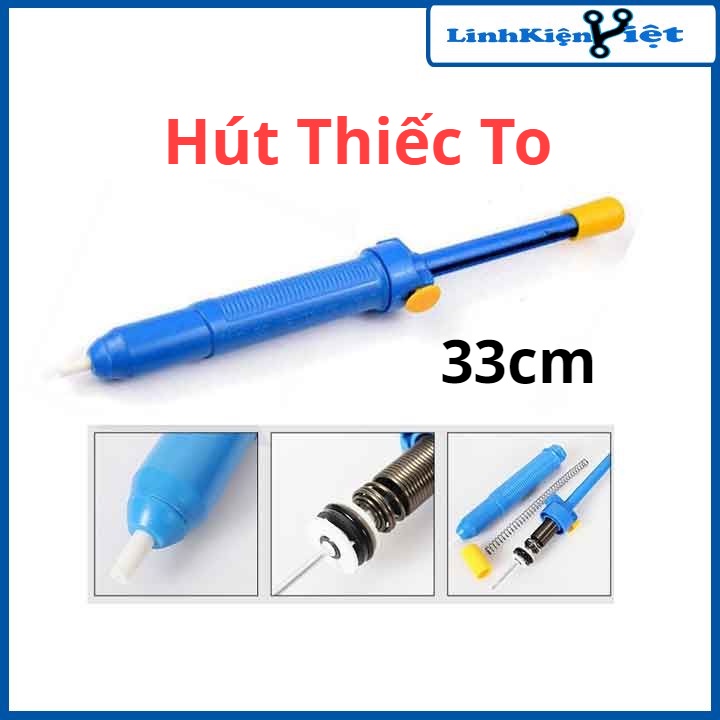 Tay hút thiếc hàn loại to 33cm màu xanh hút siêu khỏe