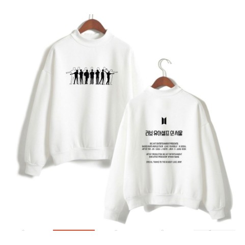 Áo nỉ thu đông BTS thời trang KPOP dành cho nam nữ