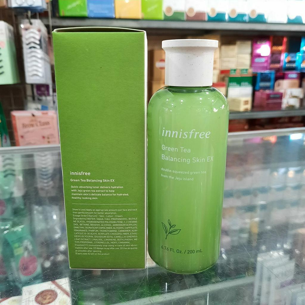 Nước Hoa Hồng Innisfree Trà Xanh Green Tea Balancing Skin EX 200ml