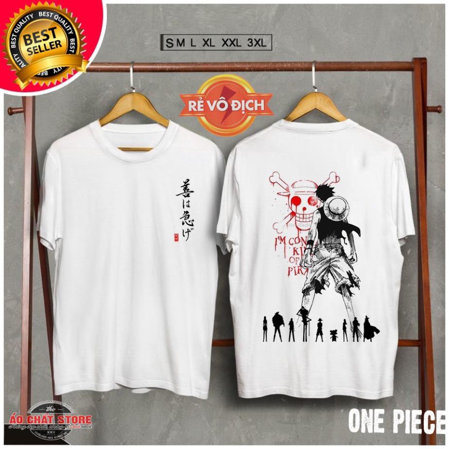 VIP 21 (FREESHIP ĐƠN 50K) Áo Thun One Piece Luffy Đẹp | Áo Đảo Hải Tặc Mỹ Rơm Luffy ྇ ༴