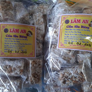 Cốm nếp sầu riêng Lâm An bịch 500g