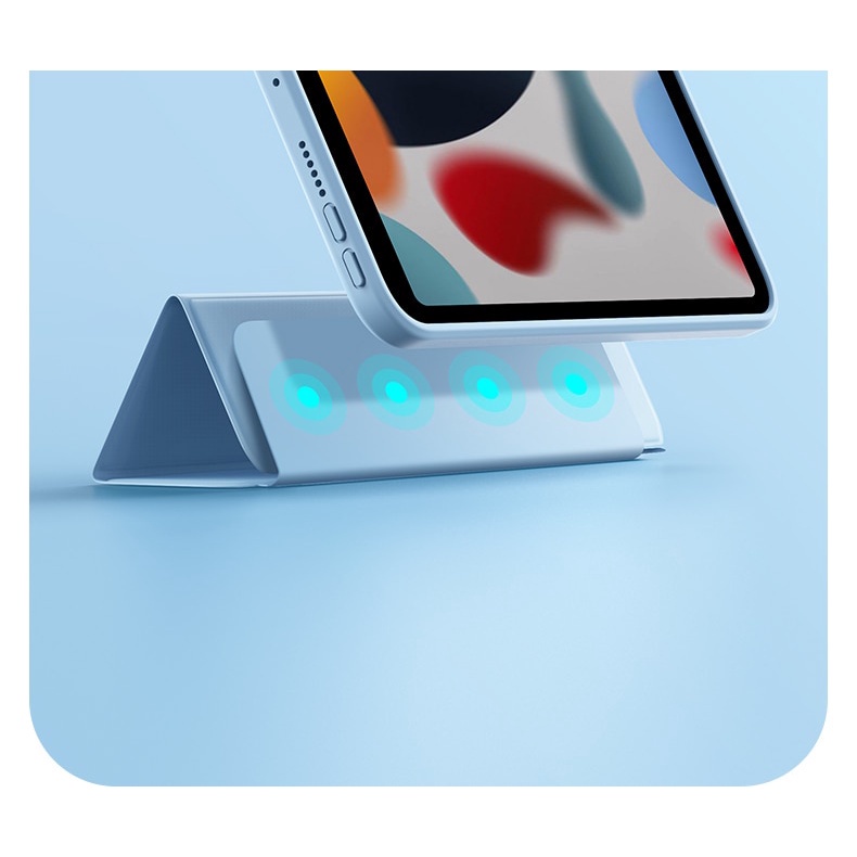 Ốp Máy Tính Bảng Da Acrylic Trong Suốt Chia Ngăn Nam Châm Cho iPad 7 8 9 10.2 inch Mini 6 Air4 10.9 Air 5 2022 Pro 11 inch