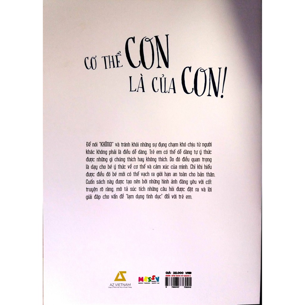 Sách - Cơ Thể Con Là Của Con | BigBuy360 - bigbuy360.vn