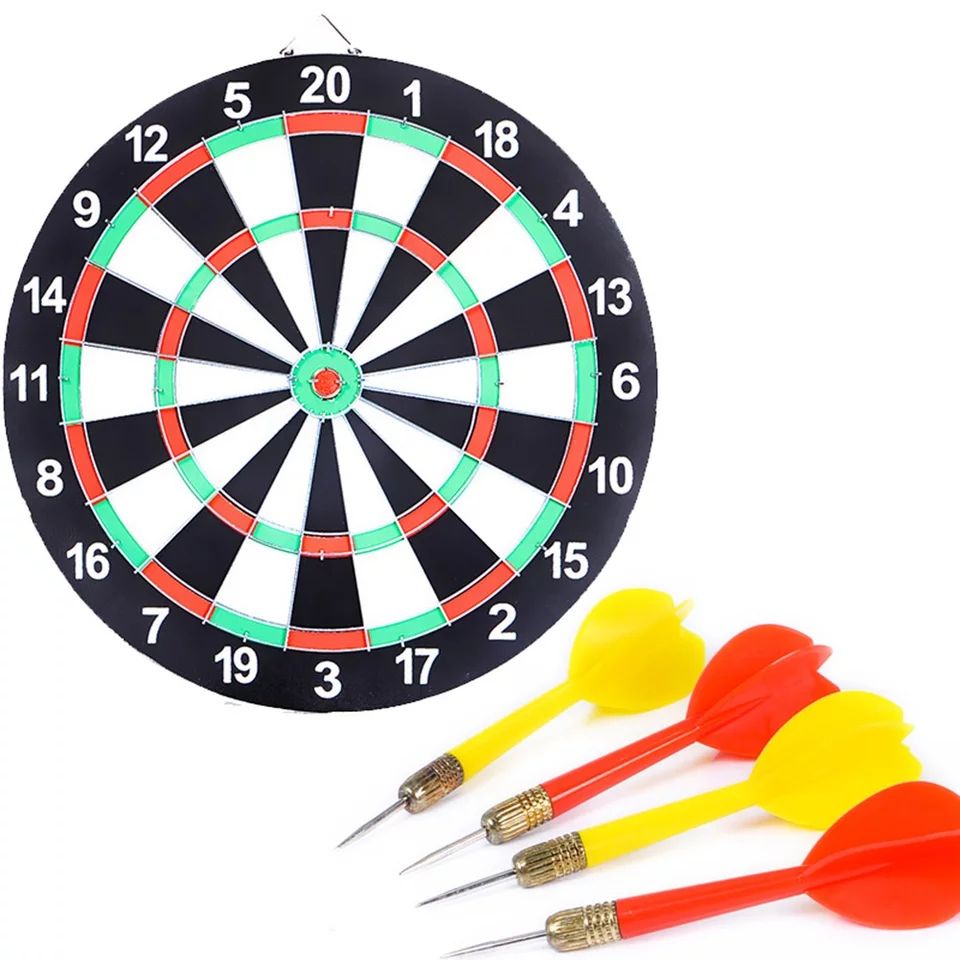 Bảng phóng phi tiêu JESSE 17inch 2 mặt kèm 6 phi tiêu. Hàng Chính Hãng.