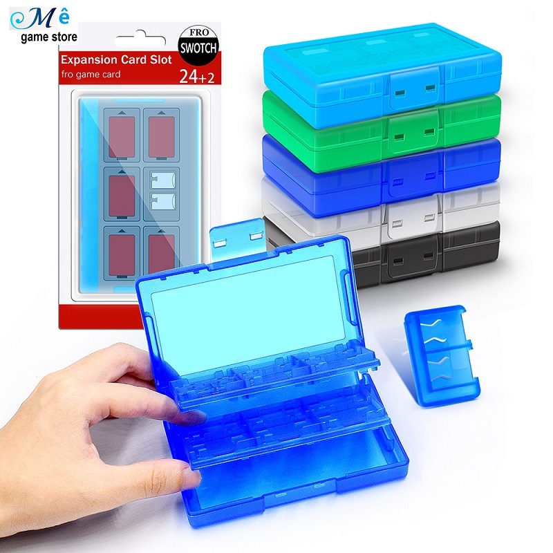 Hộp đựng 24 Game Card và 2 thẻ nhớ cho game Nintendo Switch V1-V2 / LITE / OLED