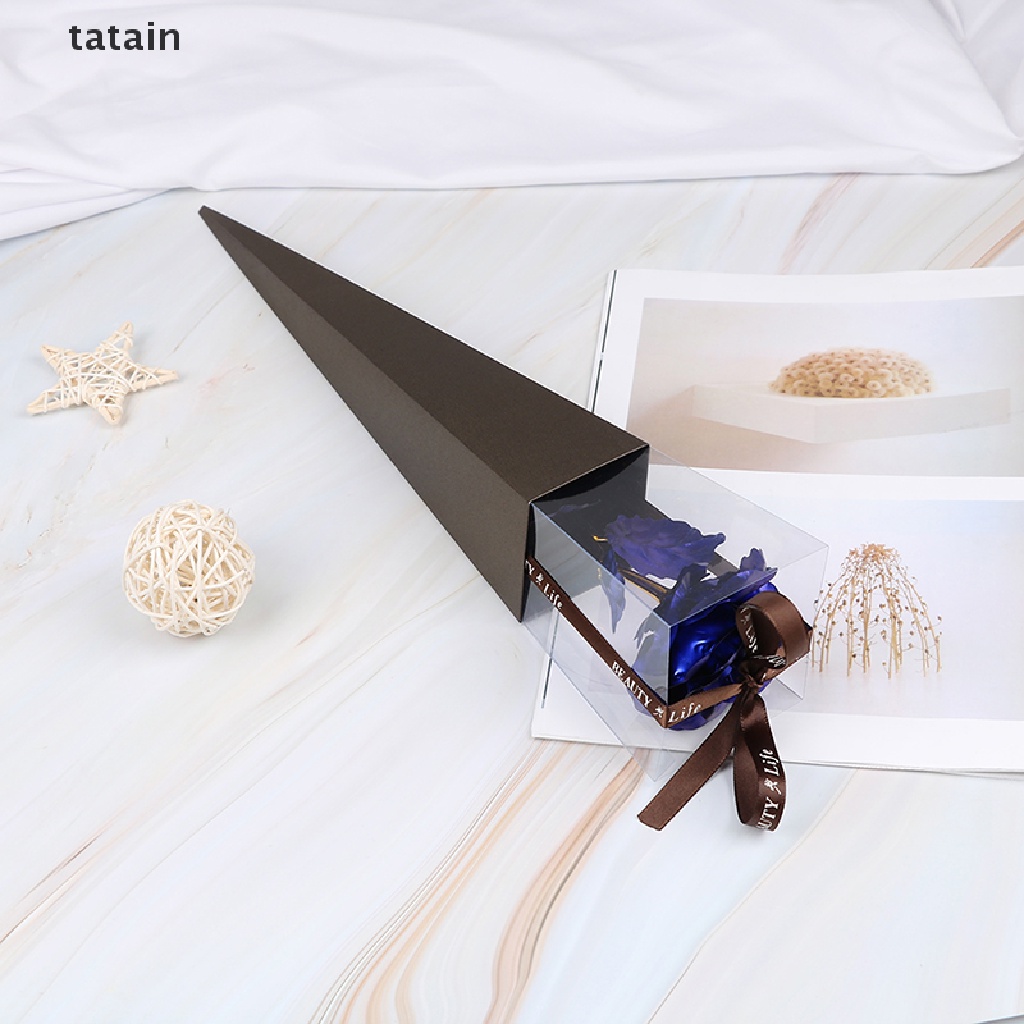 [TAT] 24k gold rose flower long stem golden dipped flower valentine's day lovers' gift CVX