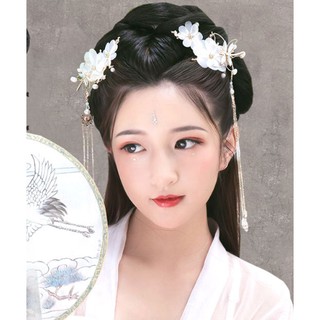 Phụ kiện cổ trang - Kẹp tóc cổ trang chuồn chuồn hoa mai