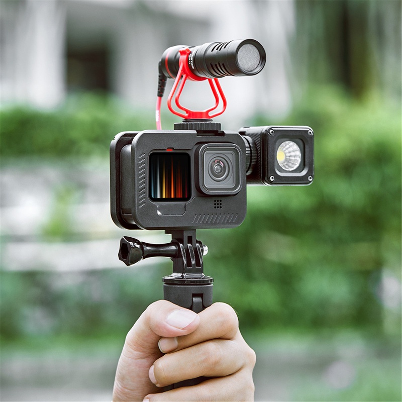 Vỏ bảo vệ bằng hợp kim nhôm chống rơi cho máy ảnh Gopro- Hero9 Action | BigBuy360 - bigbuy360.vn