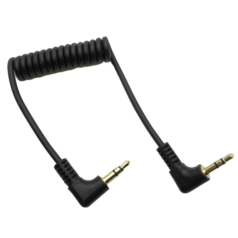 Dây Cáp Khóa Ốc Vít TRS 3.5mm Cho Sony D11 / D12 / V1 Line 90° Đai Quấn Khuỷu Tay Thiết Kế Độc Đáo Tiện Dụng