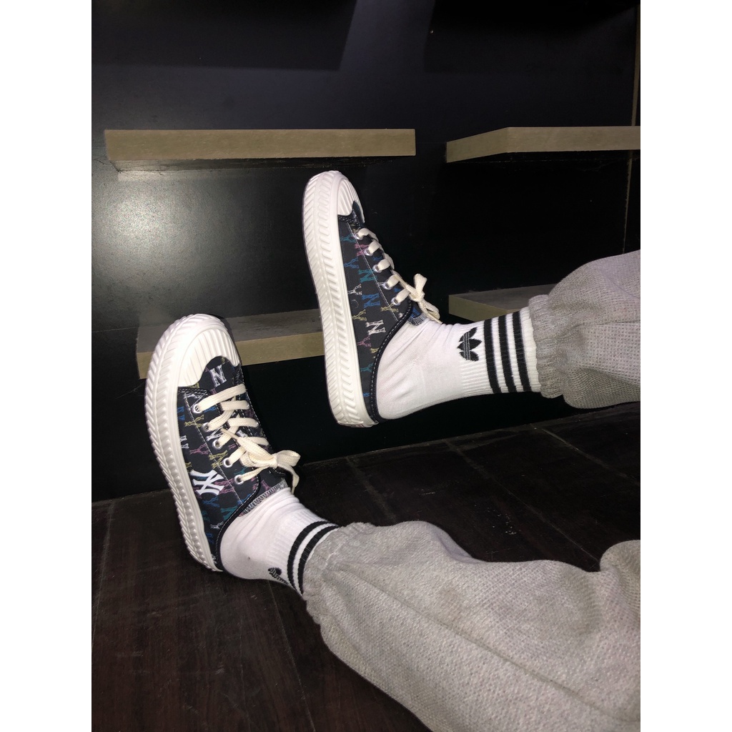 ⚡𝗕𝗜𝗚 𝗦𝗔𝗟𝗘⚡ Giày thể thao sneaker sục ny màu đen , dép nữ đẹp full box bill