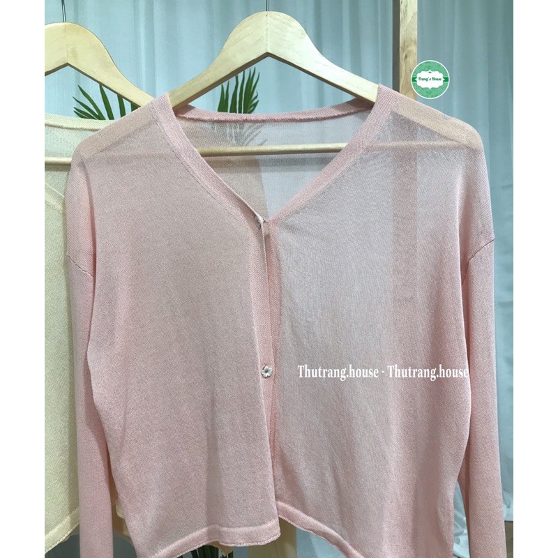 Áo cardigan len mỏng khoác ngoài dệt kim trơn Ulzzang Hàn Quốc MSP468 | BigBuy360 - bigbuy360.vn