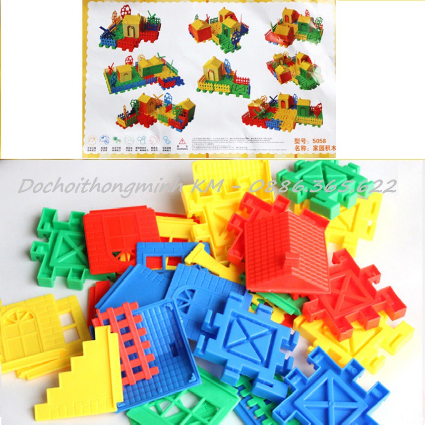 T58 - Túi Lego lắp ghép căn nhà