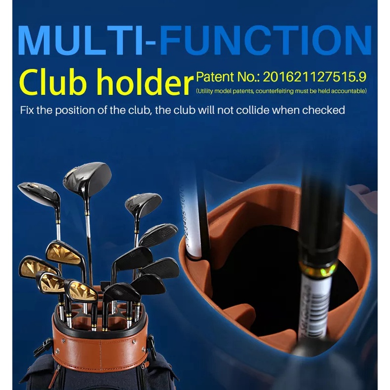 TÚI GẬY GOLF FULLSET NẮP CỨNG, BÁNH XE KÉO, KHOÁ BẢO MẬT - PGM QB040