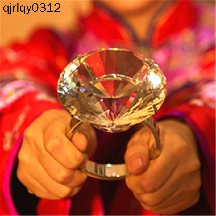 Nhẫn Kim Cương Pha Lê Trắng Cỡ Lớn Vui Nhộn Lãng Mạn Cầu Hôn Cho Bạn Gái / Quà Tặng Sinh Nhật / Giáng Sinh / Valentine