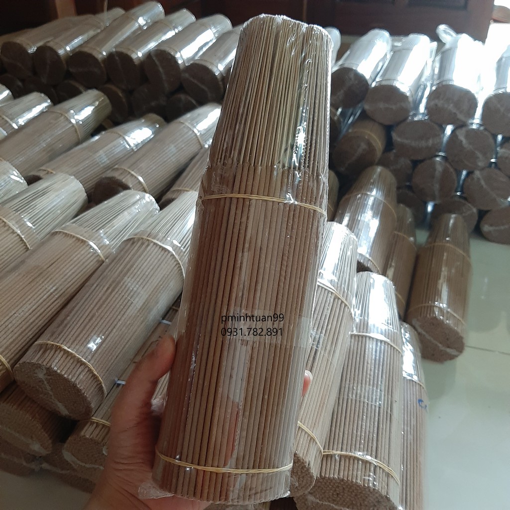 Nhang Trầm Hương Bó 460 Cây  Chân Mộc 30cm Tự Nhiên 100%