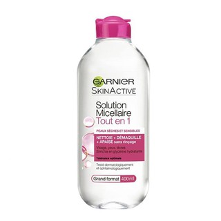 Nước tẩy trang garnier pháp 400ml nắp hồng đậm