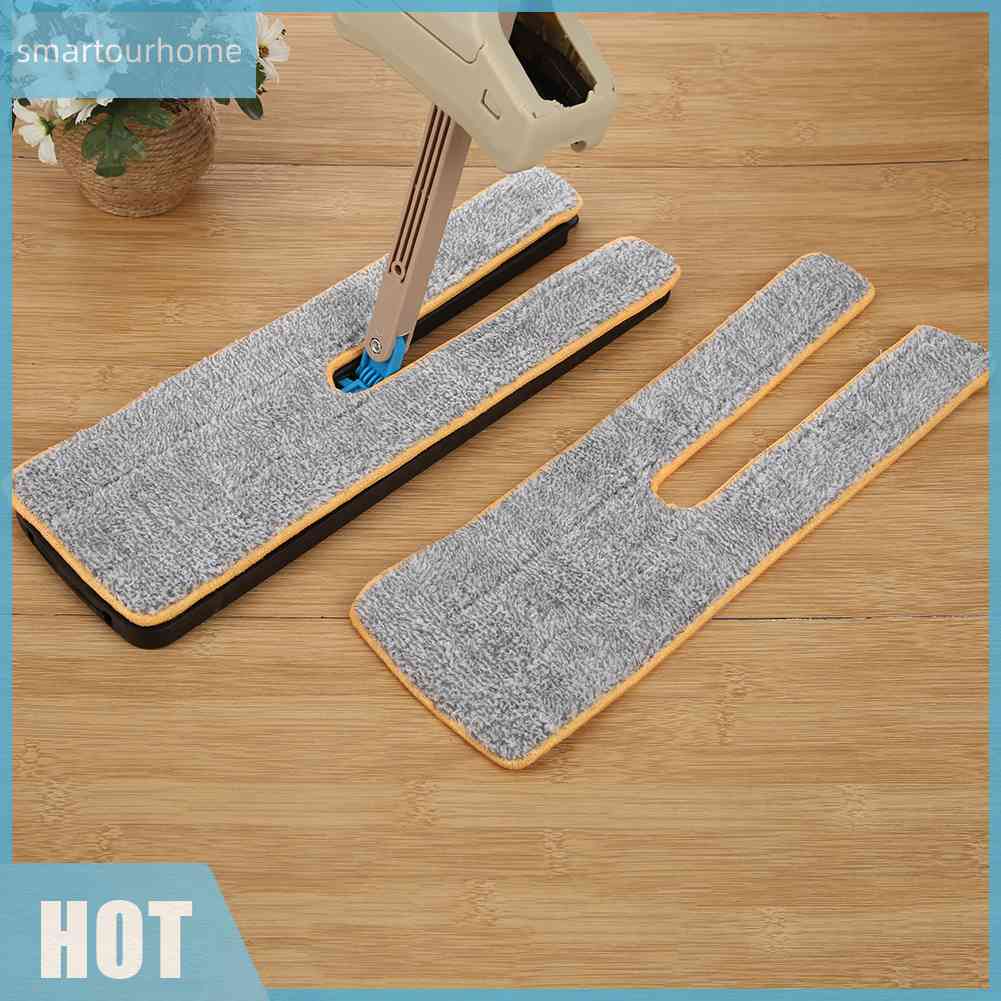 Set 2 Miếng Vải Lau Nhà Hai Mặt Thay Thế Cho Cây Lau Nhà