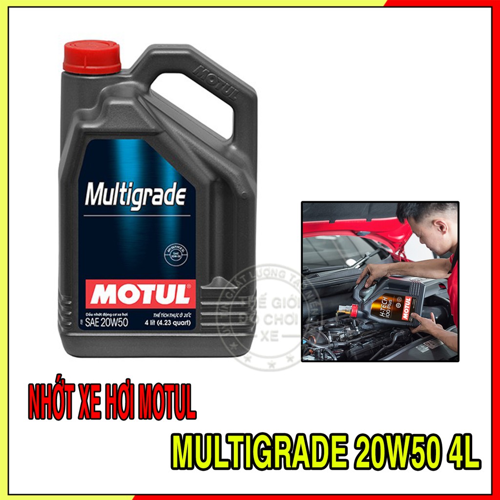 Nhớt Ô Tô Motul Multigrade 20w50 4Lít