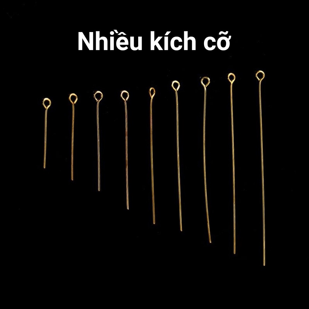1 gói 10gram Đinh móc Khoen các loại đinh số 9 nhiều size- Phụ kiện nguyên liệu trang sức thủ công
