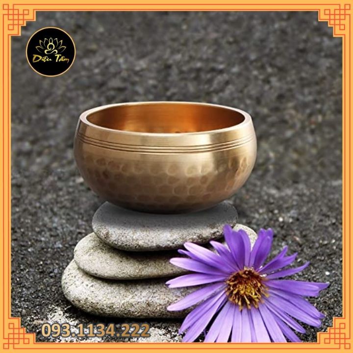 Chuông xoay bát hát Tây Tạng thiền, tập yoga kèm đệm - chuông tổ ong