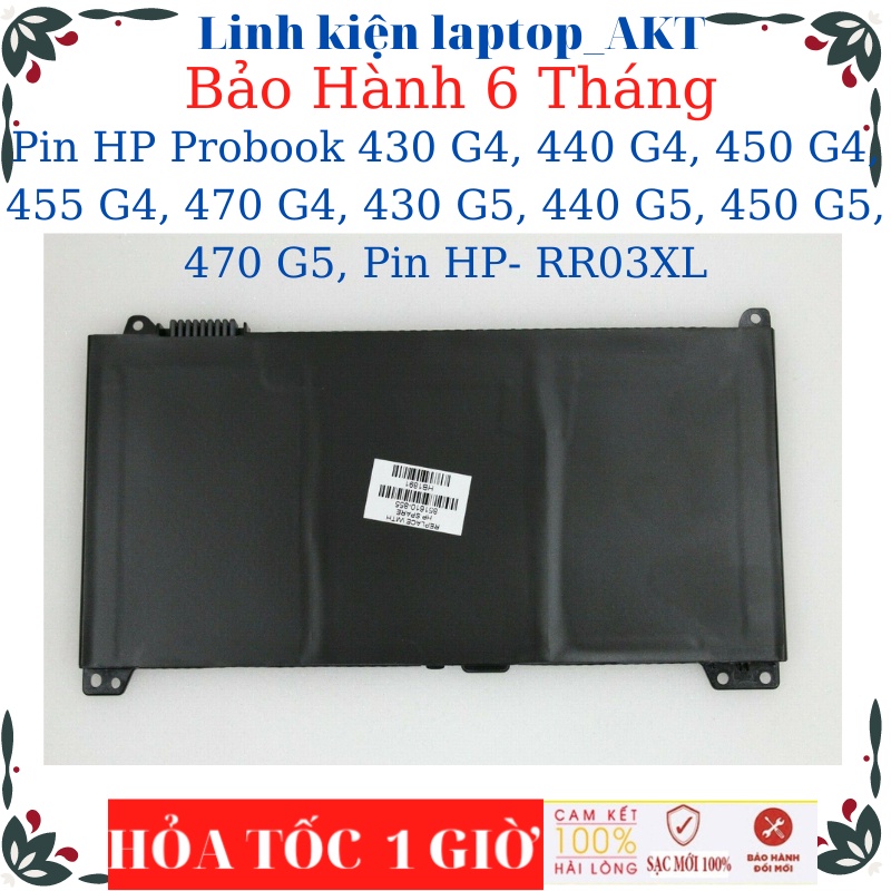 Pin laptop HP Probook 430 G4, 440 G4, 450 G4, 455 G4, 470 G4, 430 G5, 440 G5, 450 G5, 470 G5, Pin HP- RR03XL