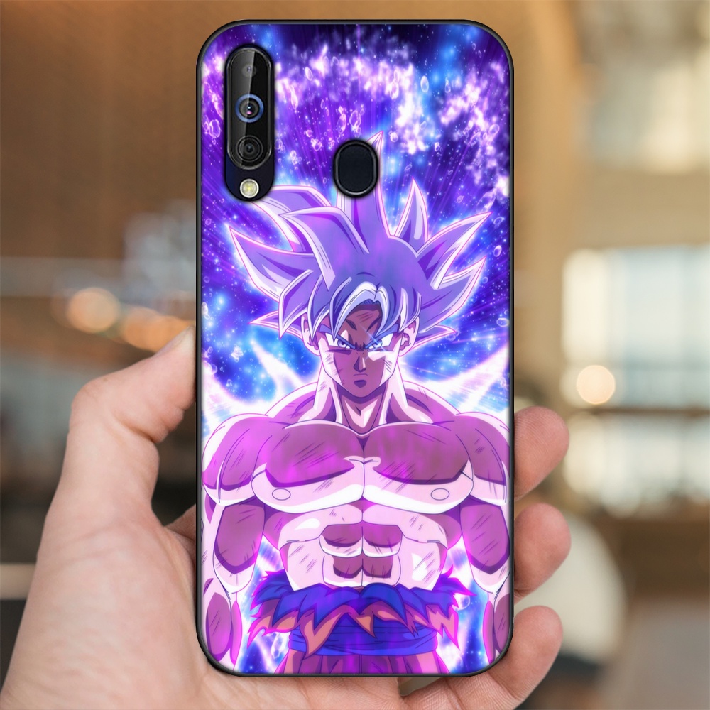Ốp lưng Samsung A8s, A60, M30 viền đen in hình Goku Dragon Ball