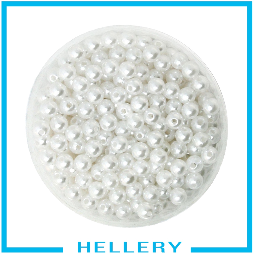 Bộ 500 hạt ngọc trai giả bằng nhựa 6mm chuyên dụng cho làm đồ trang sức