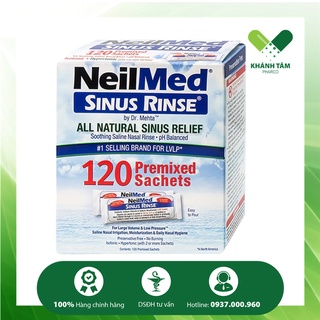 Hộp 120 gói muối rửa mũi NeilMed Sinus Rinse 120 sachets!