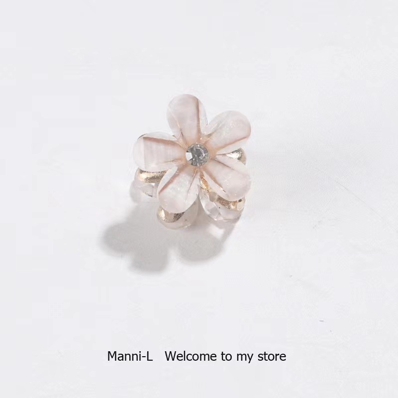 Kẹp Tóc Đính Đá Hình Bông Hoa Mini Xinh Xắn Kích Thước 2022