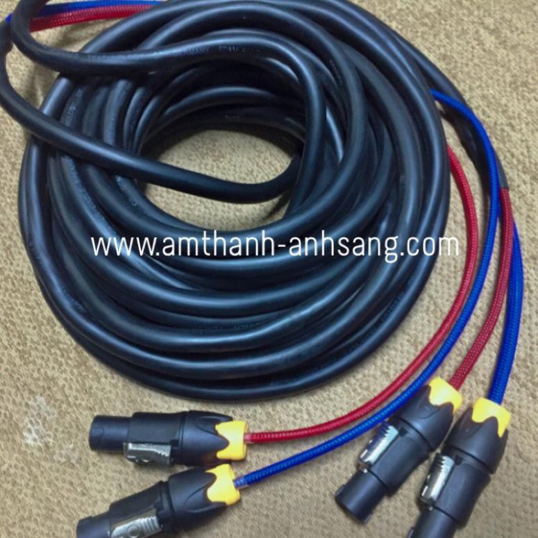 Dây loa 4 ruột 2.5mm, dây đồng nguyên chất thành phẩm 10m