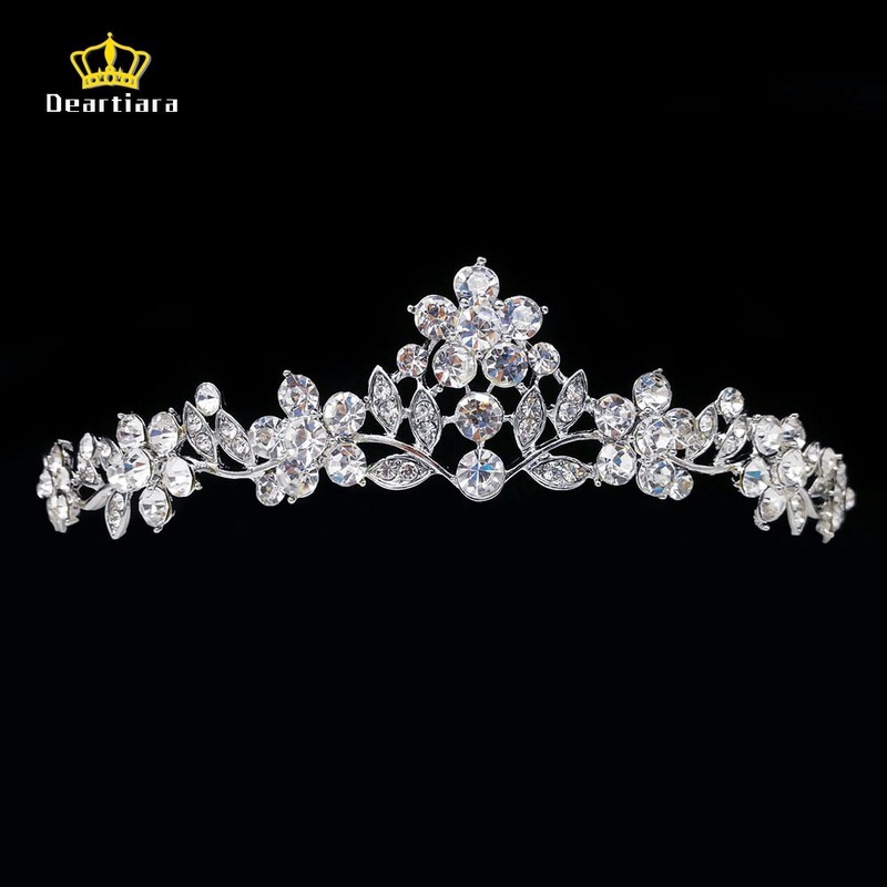 Vương miện đính pha lê trong tiệc cưới/ tiệc tùng/ lễ tốt nghiệp dành cho nữ