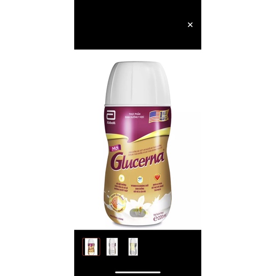 lốc 6 chai sữa dành cho người bị tiểu đường Glucerna vani 220ml