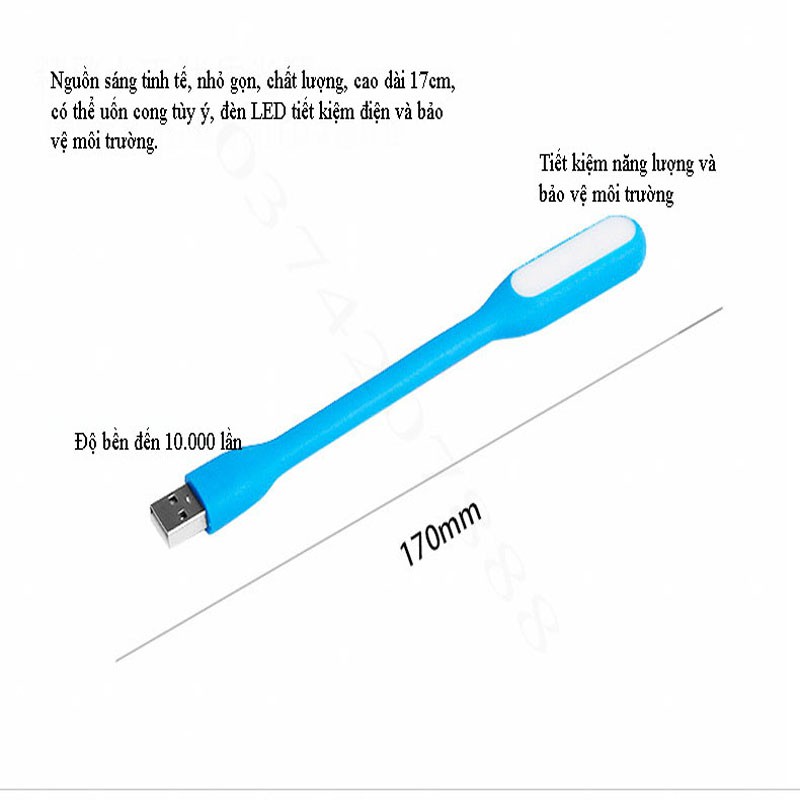 Đèn led siêu sáng dùng nguồn USB 5V (Nhiều màu)