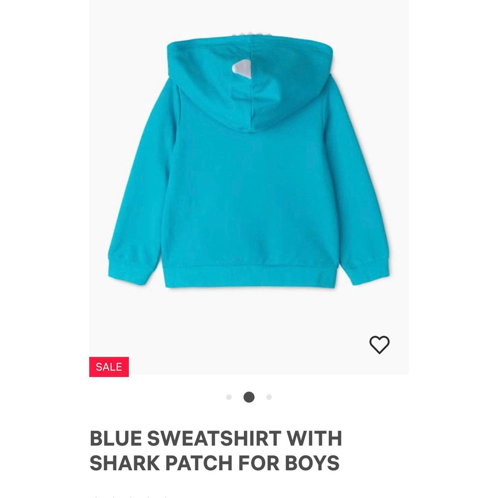 Áo nỉ thu đông bé trai Hoodie Xanh dương